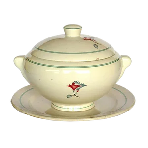 Italian Ceramic Tureen from Galvani, 1920s, Set of 2