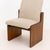 Lane "Pueblo" Grey Boucle Upholstered Walnut Dining Chairs, 6 For Sale - Image 17 of 17