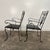 Metal Pair of Salterini Iron Arm Dining Chairs Art Deco, Attributed For Sale - Image 7 of 12