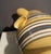 Large Mocha Yellow Ware Jug With Blue, White and Brown Slip Bands and Shell Grip For Sale - Image 10 of 10