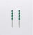 Modern Natural 0.91cts Emerald & 0.56cts Diamond Earring in 18k Gold For Sale - Image 3 of 8