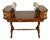 1900s Antique English Hepplewhite Burl Walnut & Leather Top Carlton Writing Desk For Sale