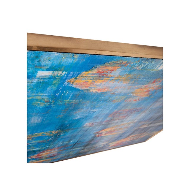 Abstract Caribbean Sea Painting For Sale - Image 3 of 6