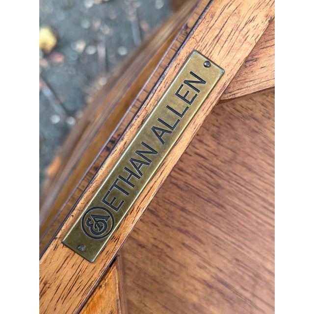 Ethan Allen “Tango” Cross Back Barstools - Set of 3 For Sale - Image 11 of 12