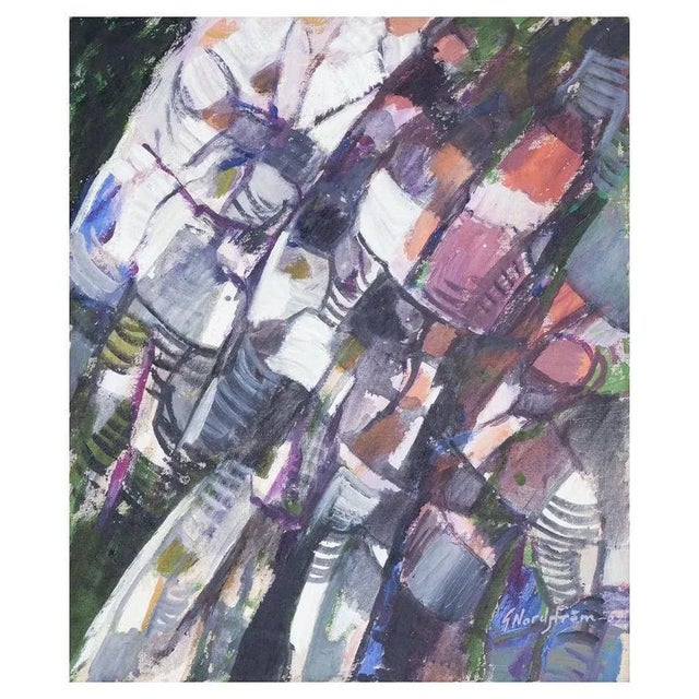 Gunnar Nordström, Abstract Composition, 1969, Oil on Canvas For Sale - Image 8 of 8