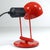 Metal Italian Red Metal Desk Lamp, 1980s. For Sale - Image 7 of 11