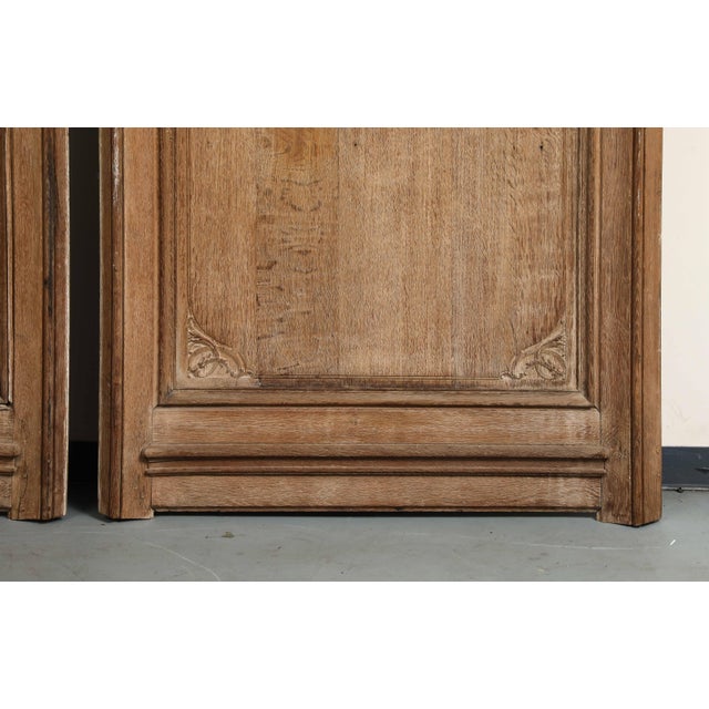Pair of 19th Century Antique French Carved Oak Panels, C. 1880 For Sale - Image 4 of 13
