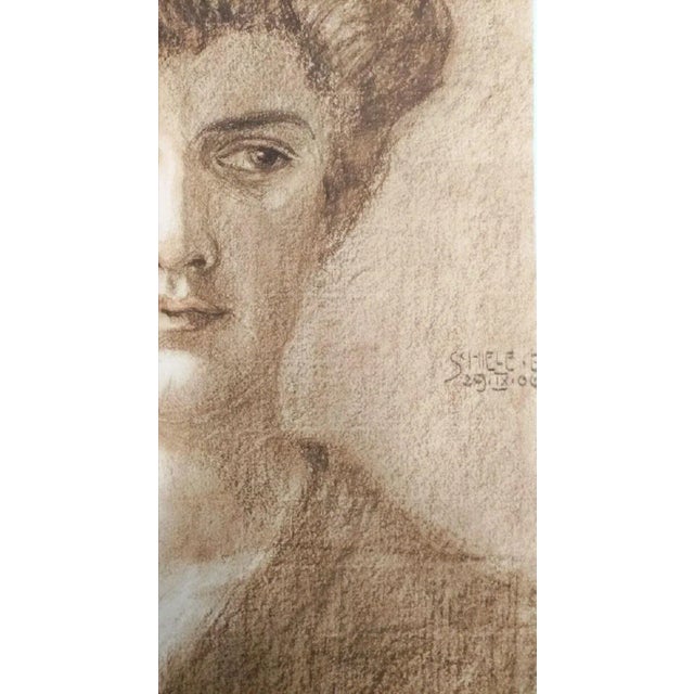 This lithograph from the portfolio "Egon Schiele" is a reproduction of "Melanie Schiele", an original artwork realized by...