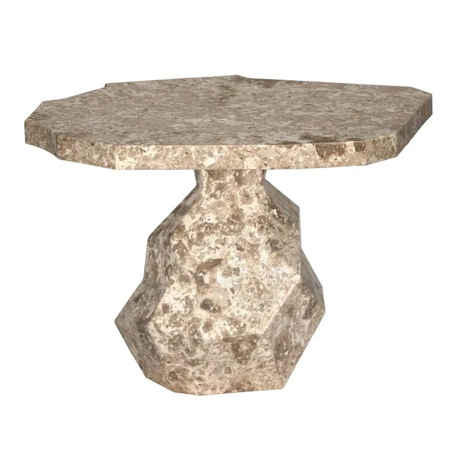 Stone NOIR Rind Table, White Marble For Sale - Image 7 of 8