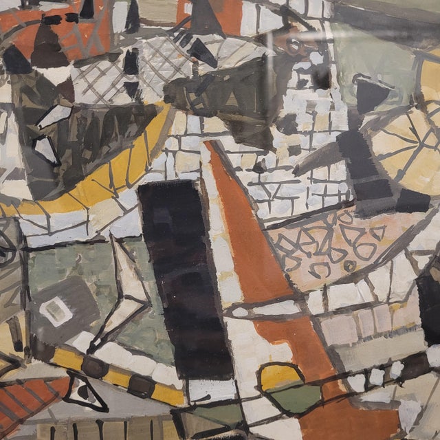 1950s Reynold Henri Arnould, Abstract Composition, 1950s, Gouache on S/T Paper, Framed For Sale - Image 5 of 18