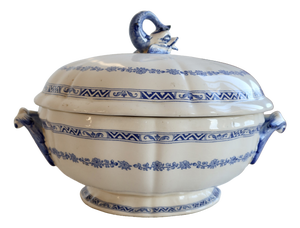 Large Vintage Earthenware Tureen from Gien, 1970s