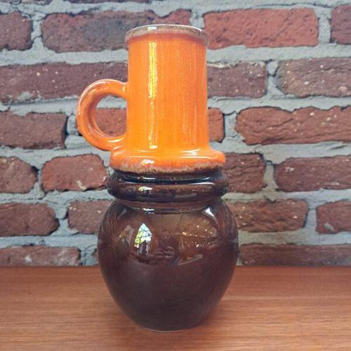 Tall Glazed Terracotta Vase, West Germany, 1970s For Sale - Image 3 of 4