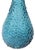 Glass Vintage Empoli Genie Teal Blue Dimpled Bottle With Stopper Made in Italy C. 1960's For Sale - Image 7 of 12