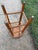 Wood Midcentury Arts & Crafts Rustic Oak Stool For Sale - Image 7 of 8
