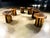 Mid-Century Modern Set of Six Sculptural “Denúncia” Stools in Solid Reclaimed Wood, Brazil, 1970s For Sale - Image 3 of 14