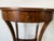 Italian Vintage Italian Walnut Oval Side Table / Nightstand With Drawer For Sale - Image 3 of 12