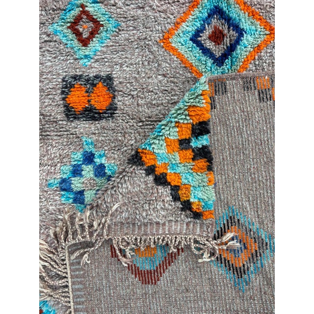 Colorful Moroccan Berber Rug For Sale - Image 10 of 10