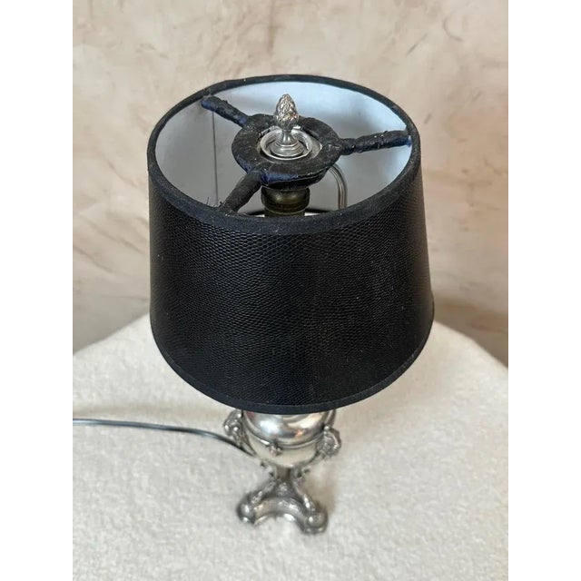 Silver Metal Lamp, 1900 For Sale - Image 13 of 15