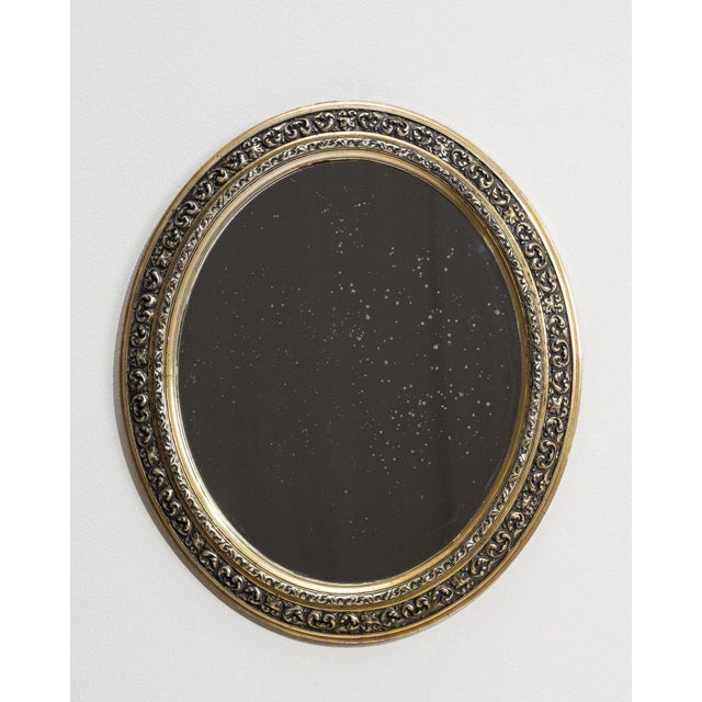 French 19th Century France Napoleon III Gold Wood Mirror For Sale - Image 3 of 10
