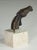 Brown Bruno Cassinari, Horse Head Sculpture, 1970s, Bronze on Travertine Base For Sale - Image 8 of 8