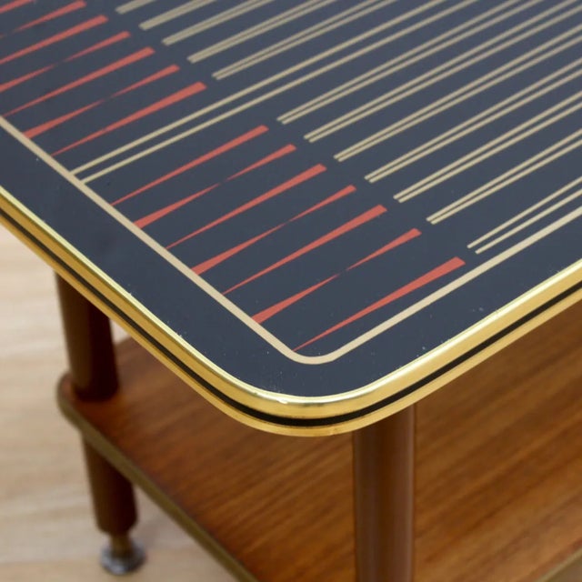 1960s Mid Century Atomic Backgammon Coffee Table For Sale - Image 12 of 12