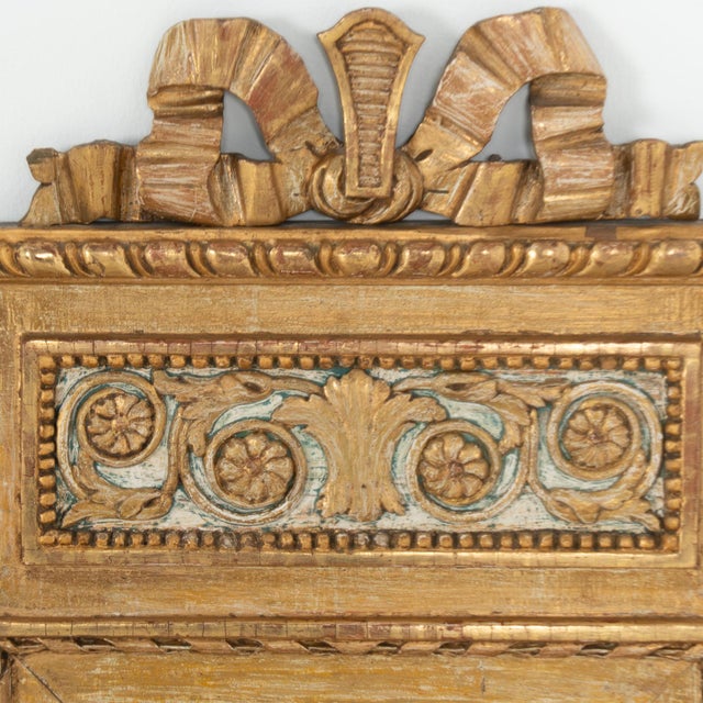 Neoclassical Early 19th Century Gold Gilt Swedish Trumeau Mirror For Sale - Image 3 of 12