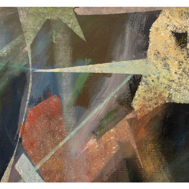 Fritz Bonner Trapezoidal Form Acrylic on Canvas For Sale - Image 4 of 9