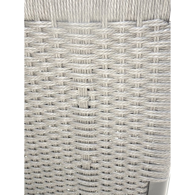 Black & Gray Woven Lounge Chair by Carl Hansen & Son Ch25 Modern For Sale - Image 14 of 15