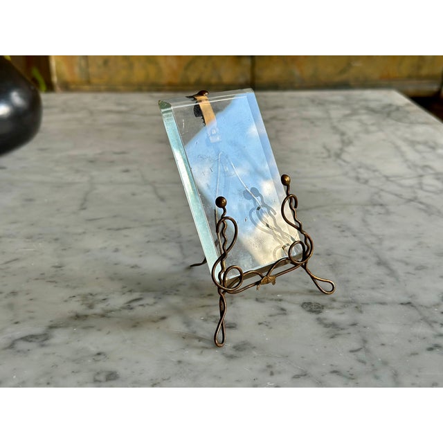 Art Nouveau Brass Picture Frame, Vienna, 1900s For Sale - Image 13 of 13