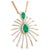 Natural emerald 1.87cts & diamond 1.34cts pendant in 18k gold For Sale - Image 15 of 18