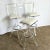 Transparent Vintage Postmodern Lucite and Chrome Stools - A Pair For Sale - Image 8 of 9