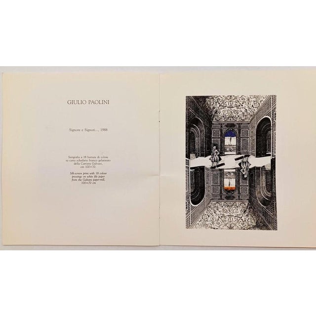 Giulio Paolini, Ladies and Gentlemen…, 1988, Silkscreen For Sale - Image 6 of 12