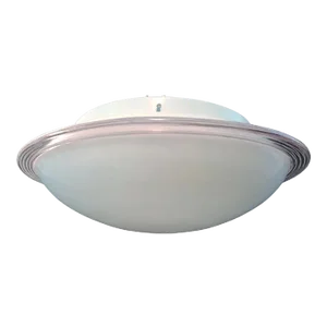 20th Century Milky White Murano Flush Mount