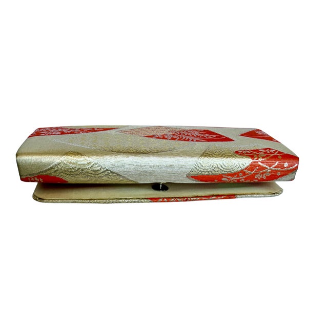 Textile 1970s Japanese Kimono Brocade Clutch For Sale - Image 7 of 13