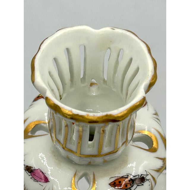 Vintage Herend Rothschild Bird Porcelain Two-Arm Candelabrum For Sale - Image 13 of 15