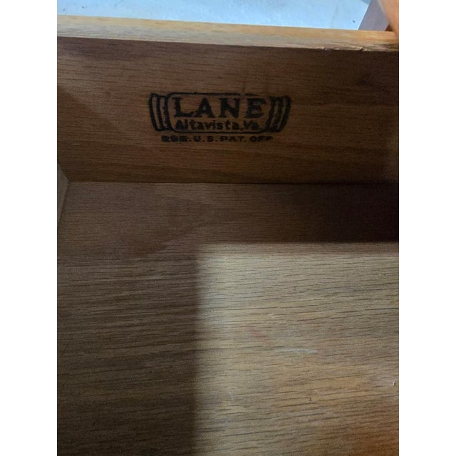 Mid 20th Century Mid 20th Century Lane AltaVista Walnut One Drawer End Table With Inlaid Top For Sale - Image 5 of 6