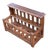 Vintage French Wall Shelf in Stained Pine, 1950 For Sale