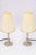 Art Deco Nickel-Plated Table Lamps with Fabric Shades, Vienna, 1920s, Set of 2 For Sale - Image 10 of 16