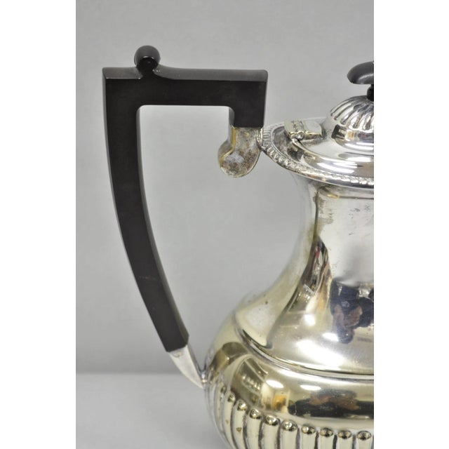 Antique English Sheffield B. Altman Art Deco Silver Plated Tea Service Set - 4 Pc For Sale - Image 10 of 18