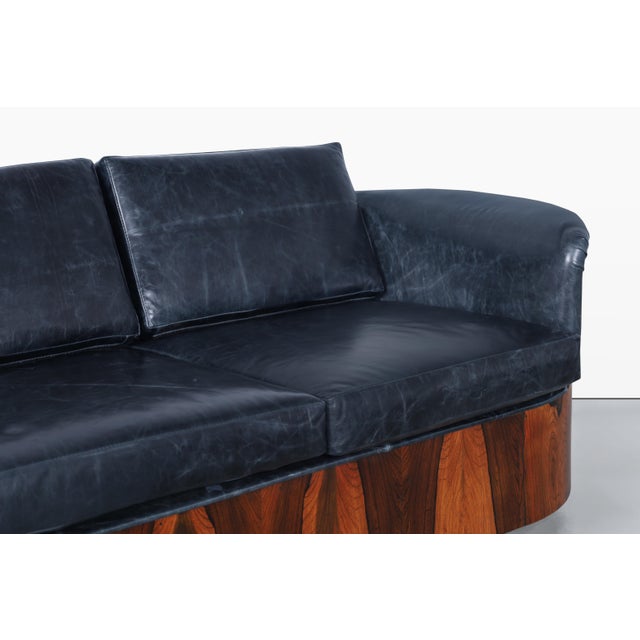 1960s Mid-Century Modern Brazilian Rosewood Sofa by Selig For Sale - Image 5 of 13