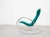 A delicate rocking chair by the German architect and designer Ulrich Böhme, dating from 1971. Upholstered in green...