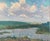 Original River Landscape Oil Painting, Ukrainian Artist, 1960s 27-33 For Sale