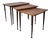 Mid-Century Danish Teak Nesting Tables, Set of 3 For Sale