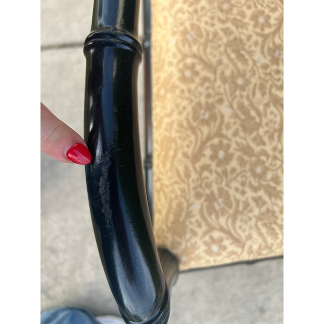 Vintage Style Faux Bamboo Side Chair For Sale In Chicago - Image 6 of 10