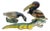 Mid 20th Century Wilton John Wright Cast Iron Figural Bottle Openers Pelican Alligator Goose Design - Set of 3 For Sale