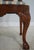 Set of Eight Baker George III Chippendale Style Burl Walnut Dining Room Chairs For Sale - Image 12 of 18