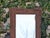 Brown Petite French Tramp Art Mirror with Carved Geometric Frame, circa 1900 For Sale - Image 8 of 12