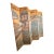Antique Six Panel Watercolor Floor Screen For Sale