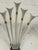 Metal Vintage White Wall Lights in Brass, 1950, Set of 2 For Sale - Image 7 of 11