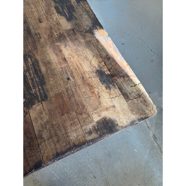 Brown Larger Size John Boos Early 20th Century Butcher Block For Sale - Image 8 of 12
